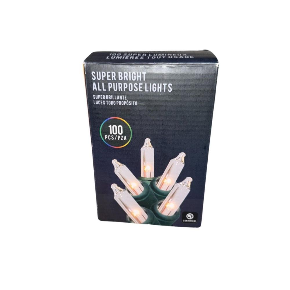 4 FOR 20$ Super Bright 100 Christmas Bulbs Indoor/Outdoor Use Warm Lights